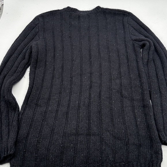 Women’s Moda Intl Silk Angora Rabbit Blend Chunky Knit Gray Sweater Size M - Picture 6 of 9